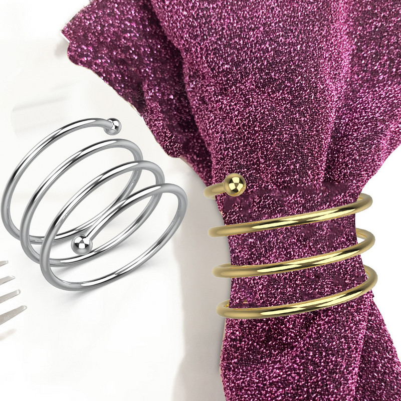 Izturīgs galda dekorācijas salvešu turētājs bāram restorānam, ballītei vakariņām, salvešu gredzens Rietumu vakariņu dvieļu sprādzei