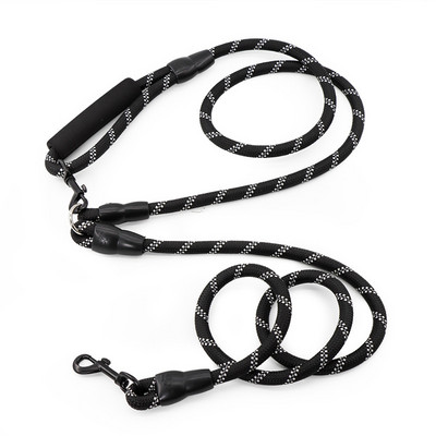 Neilona Double Lock daudzfunkcionāla siksna, 240 cm viens diviem atstarojoša Crossbody skriešanas suņu pavada skriešanai un pastaigāšanai ar suni