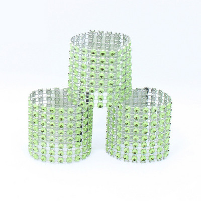 10gab Tīkla urbjmašīnas salvešu gredzeni ar dimantiem kāzu galda dekorēšanai kāzu dvieļu gredzeni vakariņu galda dekoru salvešu turētājs