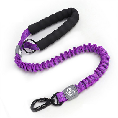 Elastīga atstarojoša suņu pavada, izvelkama mājdzīvnieka pavada ar ērtu putuplasta rokturi, trīs izmēri vidējiem un lieliem mājdzīvnieku piederumiem