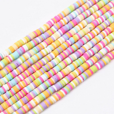 Polimēru māla krelles, 4-6 mm