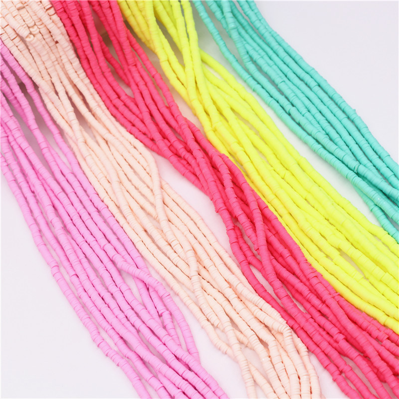 Polimēru māla krelles, 4-6 mm