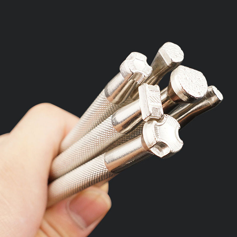 1 tk DIY käsitsi valmistatud nahast templid Tööriist Punch Carving Printing Muster LeatherCraft