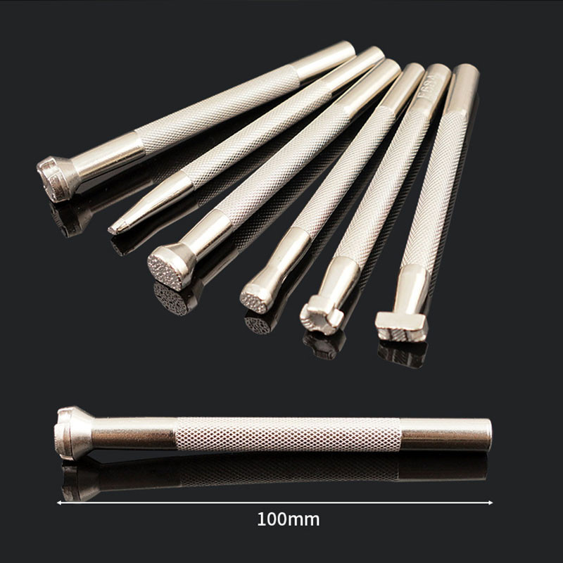 1 tk DIY käsitsi valmistatud nahast templid Tööriist Punch Carving Printing Muster LeatherCraft