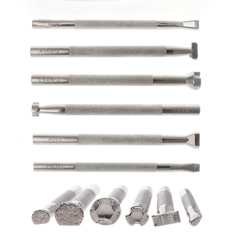 1 tk DIY käsitsi valmistatud nahast templid Tööriist Punch Carving Printing Muster LeatherCraft