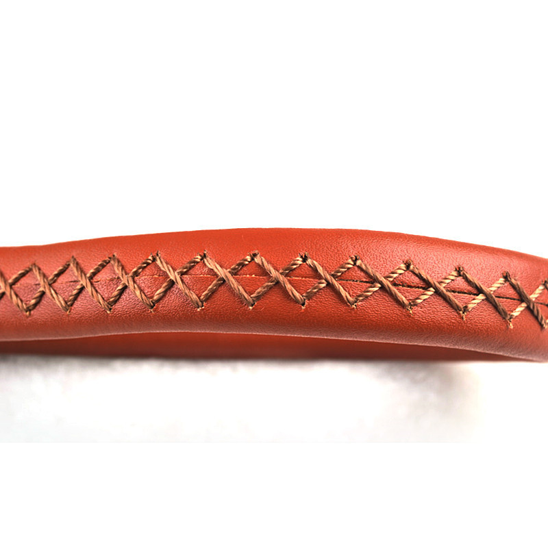 1 gab Jaunas ādas suņu kakla siksnas un pavadas Augstas kvalitātes īsas mājdzīvnieku pavadas Jostas vilces virve suņiem šķirnes piederumi P20