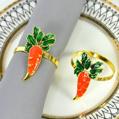 1/2gab Lieldienu burkānu salvešu gredzenu turētājs Sākums Galda salvešu gredzenu noformējums Priecīgu Lieldienu festivāls Ballīte Viesnīcas Restorāna piederumi