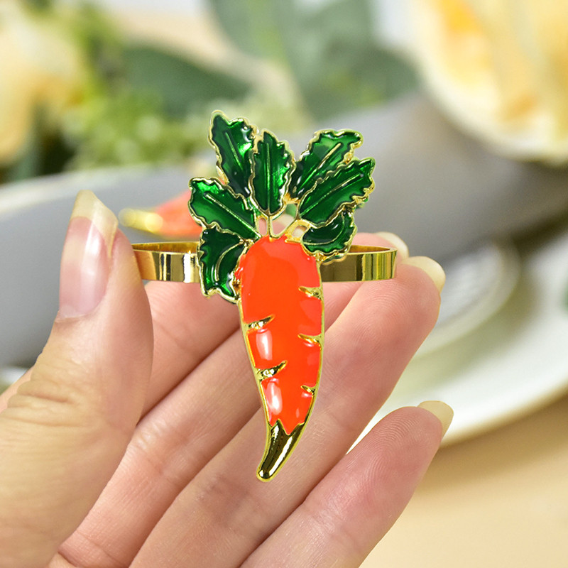 1/2gab Lieldienu burkānu salvešu gredzenu turētājs Sākums Galda salvešu gredzenu noformējums Priecīgu Lieldienu festivāls Ballīte Viesnīcas Restorāna piederumi