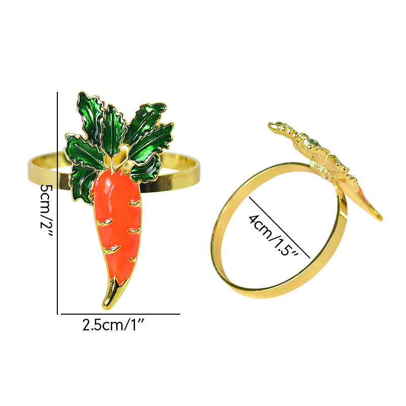 1/2gab Lieldienu burkānu salvešu gredzenu turētājs Sākums Galda salvešu gredzenu noformējums Priecīgu Lieldienu festivāls Ballīte Viesnīcas Restorāna piederumi