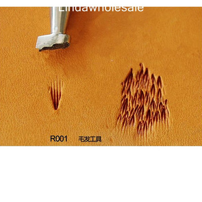 rankų darbo odiniai įrankiai, plaukų raštas Odos drožybos įrankiai R001,