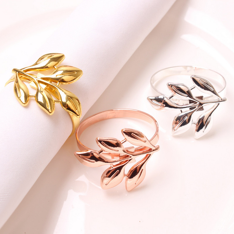 6 tk Sügislehed Salvrätikuhoidja Hotelli Salvräti Sõrmus Pulma Salvräti Pandla Jõulupidu Kuldne Salvrätik Ring Õhtusöögilaua Dekoratsioon