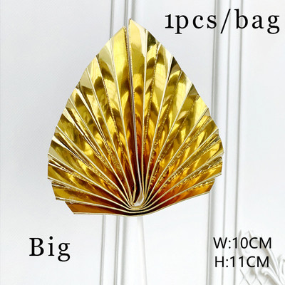 2 bucăți de aur din frunze de palmier, decorațiuni pentru tort, la mulți ani, pentru baby shower, nuntă, coacere, desert, masă, favoruri de petrecere, bricolaj