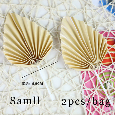 2 bucăți de aur din frunze de palmier, decorațiuni pentru tort, la mulți ani, pentru baby shower, nuntă, coacere, desert, masă, favoruri de petrecere, bricolaj