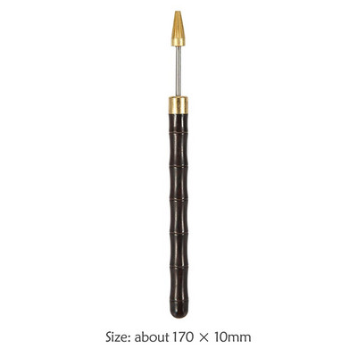 Ορειχάλκινη κεφαλή DIY Επεξεργασία άκρων με ρολό στυλό σανταλόξυλο Edge Oil στυλό DIY Leathercraft Επεξεργασία Αξεσουάρ Εργαλεία