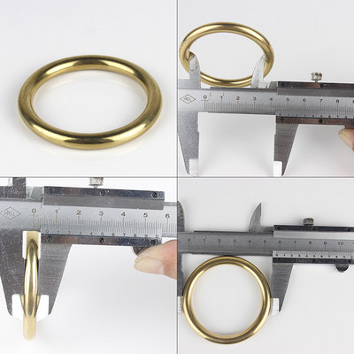 Tvirtas žalvario liejamas O formos žiedas, besiūlis apvali sagtis, skirta juostelei. Oda rankinio krepšio dirželis, diržas augintinio apykaklė Aukšta kokybė