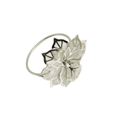 6Gb. Ziedu Dizaina Salvešu Gredzeni Metāla Zelta Salvete Sprādzes Salvetes Gredzena Turētājs Viesnīca Restorāns Kāzu ballīte Rietumu vakariņu galds