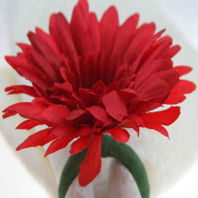 rokām darināts zīda ziedu salvetes gredzens, salvešu turētājs daudzās krāsās