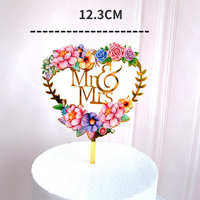 ins Lavandas augs"Mr&Mrs"Kūku virsma Rozā zelta Izsmalcināta akrila kāzu ballīte Kēksu toperi Līgavas un līgavaiņa kāzu dekorēšana