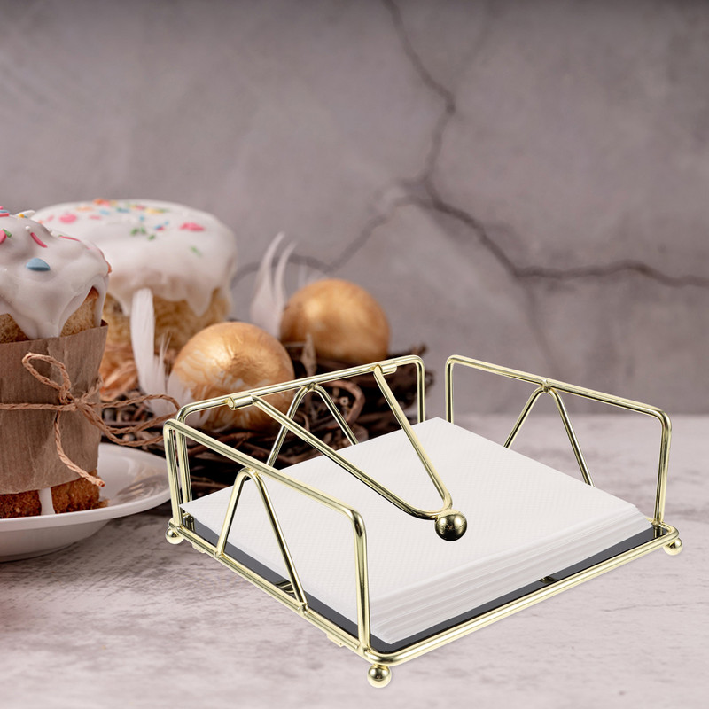 Kokteiļu salvešu turētāji virtuves kvadrātveida papīra salvešu dozators vintage stila galds