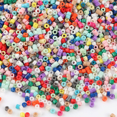 10g/20g 11prime 0 Cream Pearl Effect Stikla rīsu krelles Aksesuāri Diy Craft Rokassprādze Krāsainas Krelles