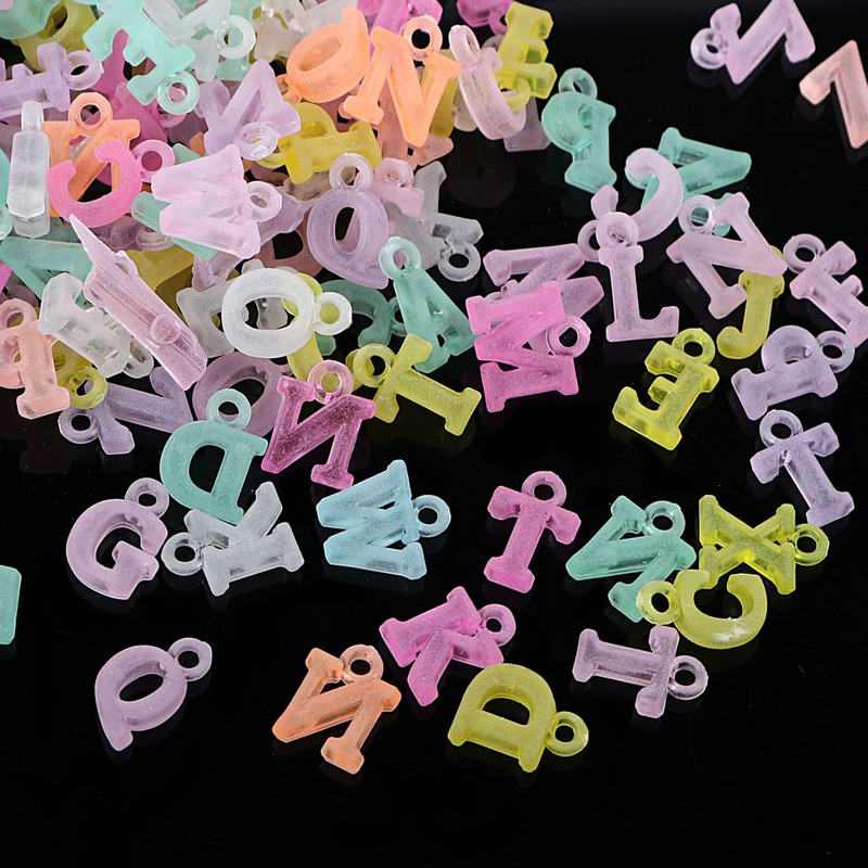 Lucia Crafts 100 tk tähtnumbriga matt läbipaistev plastist lahtised helmed meisterdamiseks ehete ripatskõrvarõngaste valmistamiseks E0323