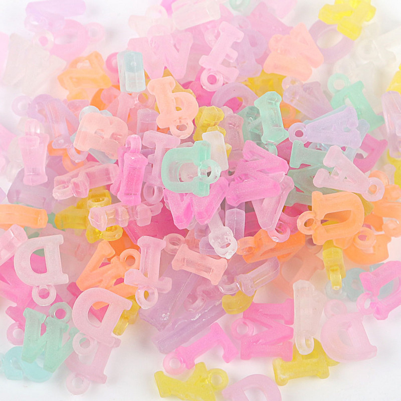 Lucia Crafts 100 tk tähtnumbriga matt läbipaistev plastist lahtised helmed meisterdamiseks ehete ripatskõrvarõngaste valmistamiseks E0323