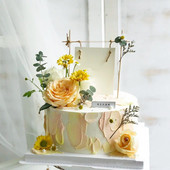 1 komplekt kirjutuskaarte Sünnipäevakoogi pealistükk Tordilipud DIY lilled Pulmapeo tassikoogi kaunistus Baby Shower peotarbeks