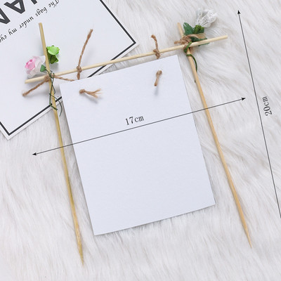 1 komplekt kirjutuskaarte Sünnipäevakoogi pealistükk Tordilipud DIY lilled Pulmapeo tassikoogi kaunistus Baby Shower peotarbeks