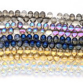 20gb ūdens piliena formas stikla krelles kristāla vaļīgas krelles DIY rotaslietu izgatavošanai aksesuāri kaklarota auskari roku darbs piederumi