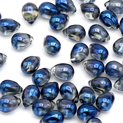 20gb ūdens piliena formas stikla krelles kristāla vaļīgas krelles DIY rotaslietu izgatavošanai aksesuāri kaklarota auskari roku darbs piederumi