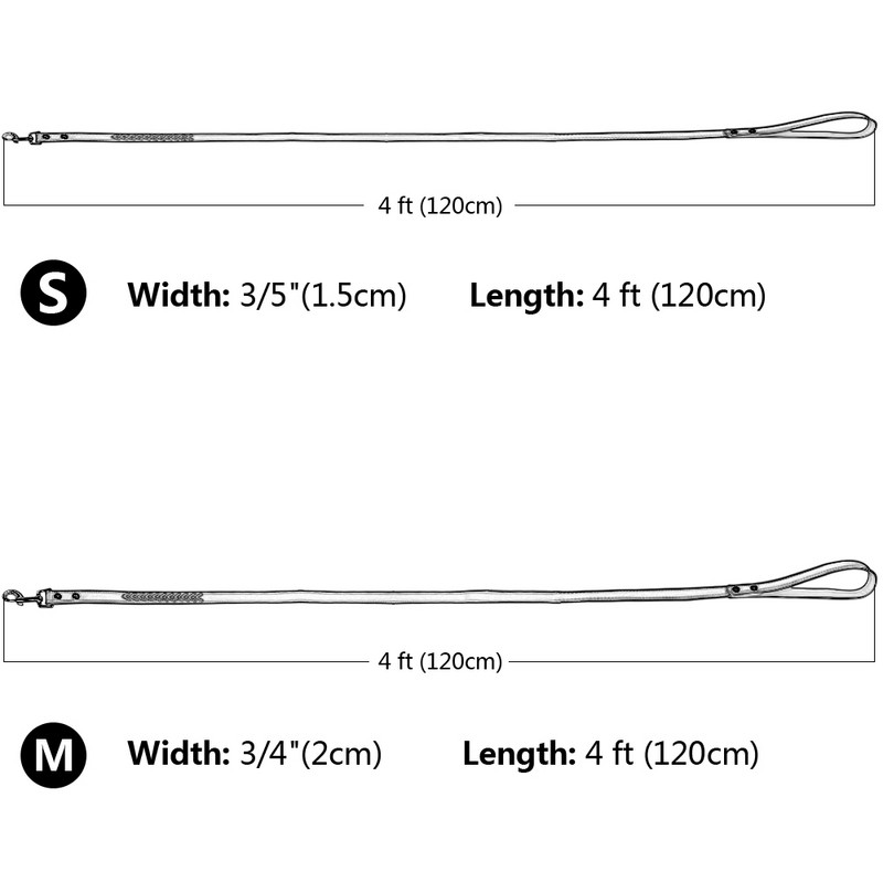 Izturīgas ādas suņu pavadas kucēnu kaķu pastaigu pavadas siksnas maziem vidēji lieliem suņiem čivavas rozā zila sarkana hundeleine