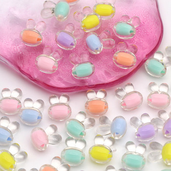 Διαφανές Κεφαλή Κουνελιού Χαλαρές Χάντρες Ακρυλικές Χάντρες για DIY Βραχιόλια Κολιέ Making Cute Beads Jewelry Findings 15,6mm*12,5mm