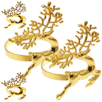 Aksesuāri Ziemassvētku gredzenu salvešu turētāji turētāji auduma salvetes pusdienu galda dekoru gredzeni