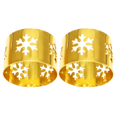 4 gab. Ēdamgalda dekoru aksesuāri Salvešu turētāji Ballīšu piederumi Sakausējuma apļa rotājumi