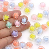 Caurspīdīgas krelles apaļas starplikas krelles DIY rokām darinātām rotaslietu izgatavošanas piederumiem Rokassprādzes kaklarotas piederumi 12,5 mm * 11,7 mm