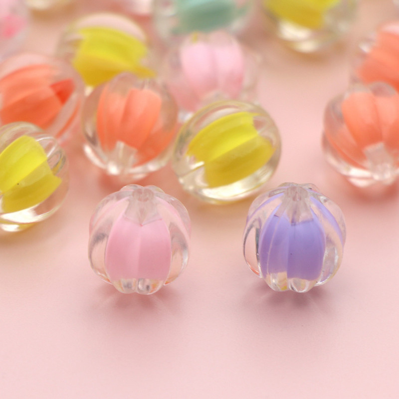 Caurspīdīgas krelles apaļas starplikas krelles DIY rokām darinātām rotaslietu izgatavošanas piederumiem Rokassprādzes kaklarotas piederumi 12,5 mm * 11,7 mm