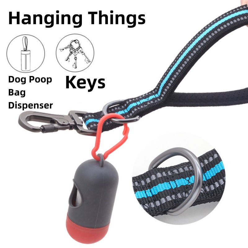 Suņu siksna Īsa suņu pavada Viena soļa pavadas lieliem suņiem pastaigu neilona suņiem pavadas atstarojošas virves Drošības jostas mājdzīvnieku ķēdes virve