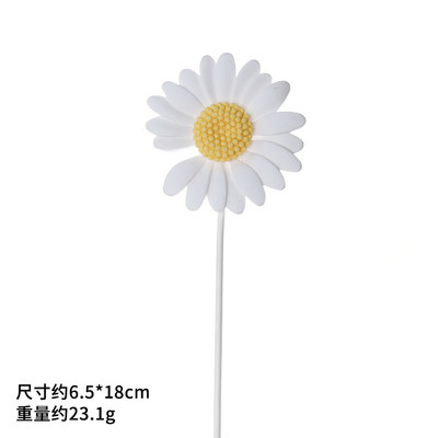 Kūkas noformējums Tīkla sarkans sveķu margrietiņa Plug-in Dzimšanas dienas ballīte Deserta galda noformējums Daisy kūkas ieliktnis ballītes noformējuma dāvana