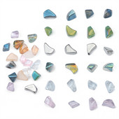 7–12 mm 20 gab./partija Neregulāras formas stikla skaidas krelles rokām darinātām DIY apģērbu dekorēšanas piederumiem šūšanas piederumi