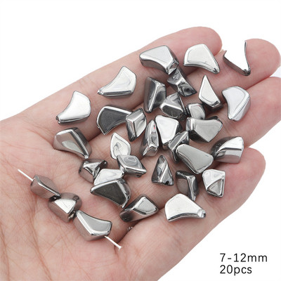 7–12 mm 20 gab./partija Neregulāras formas stikla skaidas krelles rokām darinātām DIY apģērbu dekorēšanas piederumiem šūšanas piederumi