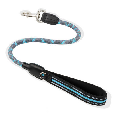 Mājdzīvnieku īsa pavada atstarojoša suņu pastaigu neilona izsekošanas vads vidēji lieliem suņiem apmācības kontrole Izturīgas pavadas mājdzīvnieku piederumi