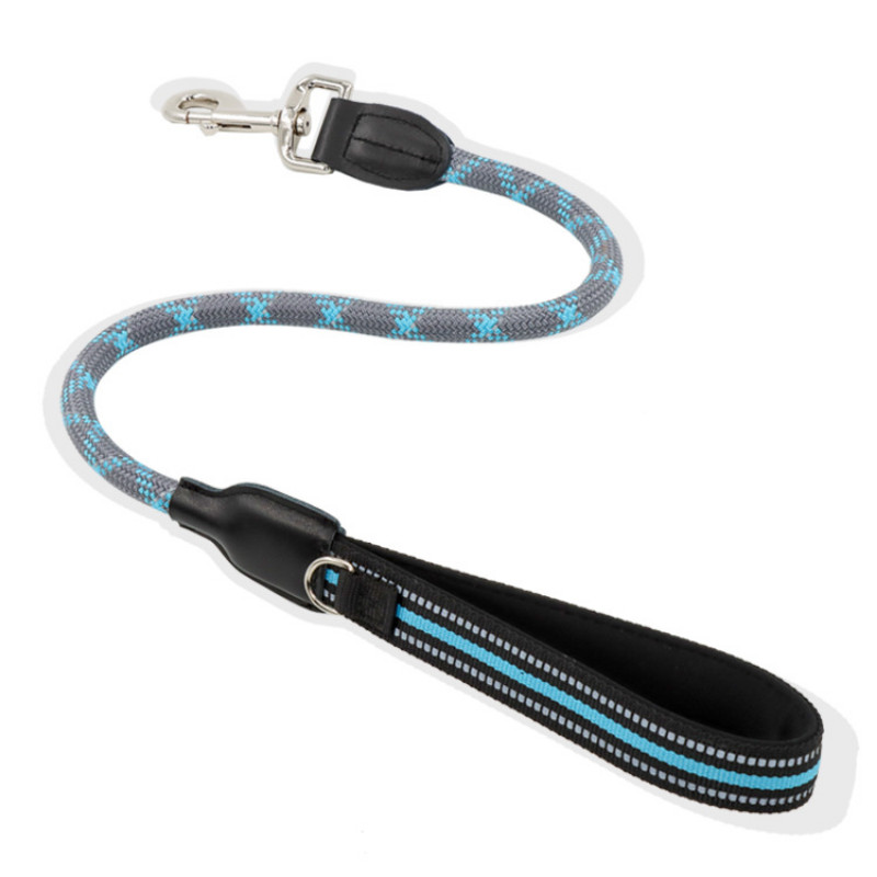 Mājdzīvnieku īsa pavada atstarojoša suņu pastaigu neilona izsekošanas vads vidēji lieliem suņiem apmācības kontrole Izturīgas pavadas mājdzīvnieku piederumi