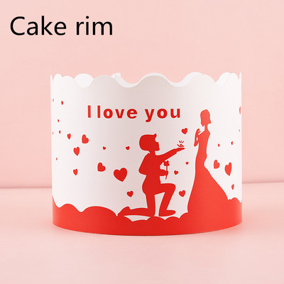 1 komplekta kūkas apmales daudz laimes dzimšanas dienā kūku pildītāji, kāzu ballīšu kūku pildītāji Valentīndienas dzimšanas dienas kūkas dekorēšanai, bērnu duša