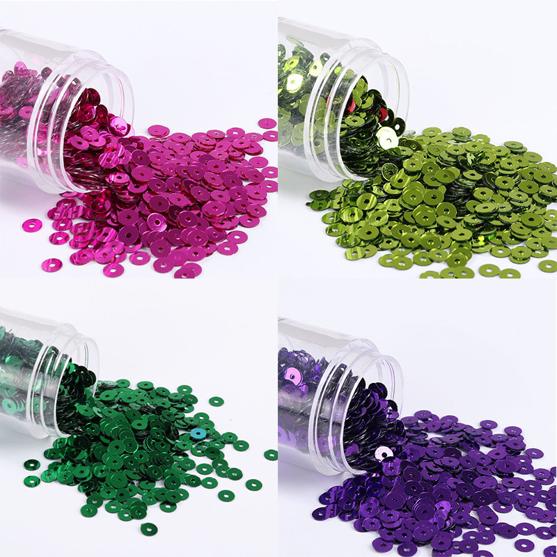 4MM 5MM 6MM sequin Bērnu rokasgrāmata DIY materiāls 3D izšuvumi krelles Krāsa Dekorācija Bērnudārza rokasgrāmata Materiāls DIY