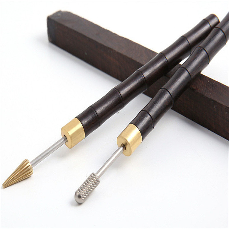 DIY Leather Edge Oil Pen Top Pro Edge Dye Pen aplikators Speedy Edge Paint Roller Leather Tools Amatniecība