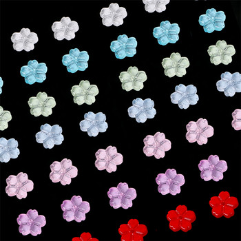 20 бр. 11 мм цветни стъклени мъниста с цветя Разхлабени дистанционни мъниста Талисман за ръчно изработени аксесоари за шиене на ръкоделие Направи си сам