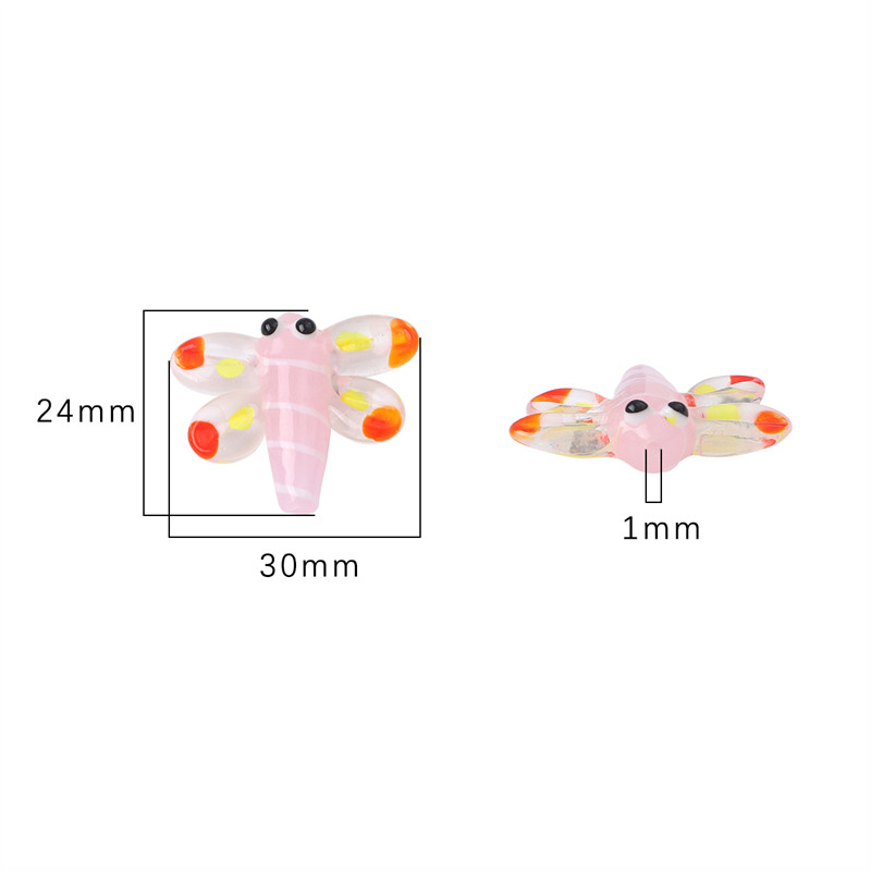 24x30mm 1gb roku darbs Lampwork Stikla spāres Pērlītes Burvīgs Kulons ar rokām darinātam DIY Apģērbam Apģērbu Izejmateriāli Šūšanas Piederums