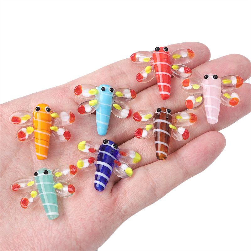 24x30mm 1gb roku darbs Lampwork Stikla spāres Pērlītes Burvīgs Kulons ar rokām darinātam DIY Apģērbam Apģērbu Izejmateriāli Šūšanas Piederums