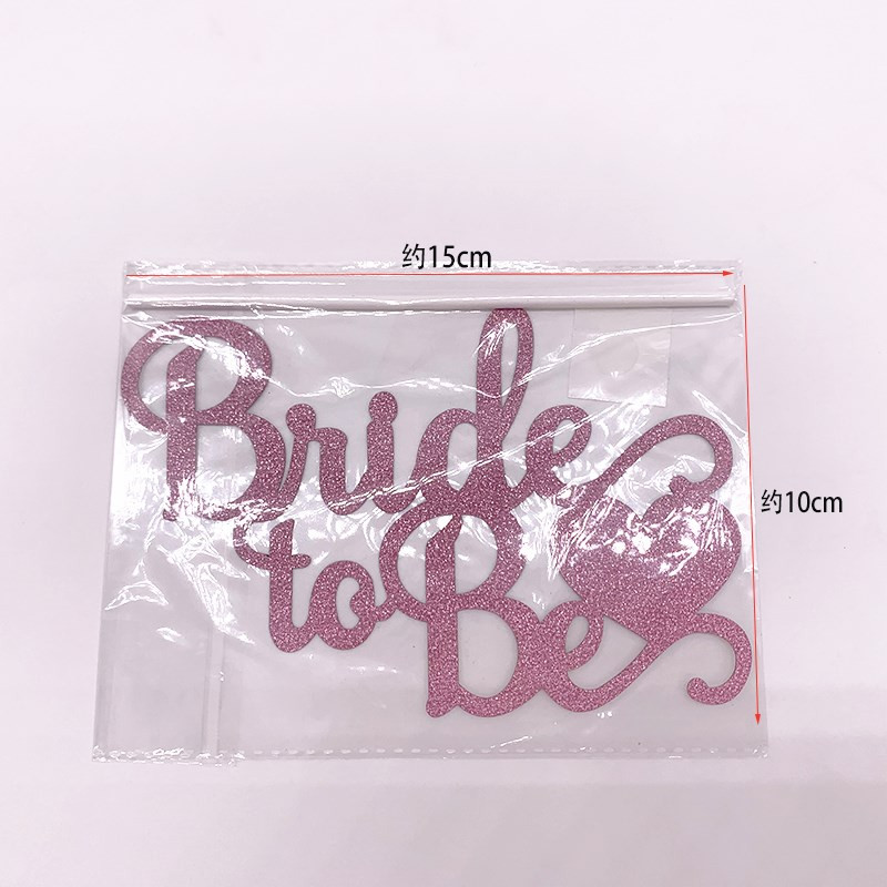 10 x 15 cm roosakuldne sädelev pruut, millest saab koogipealne poissmeestepidu, pulmapidu, pulmapidu