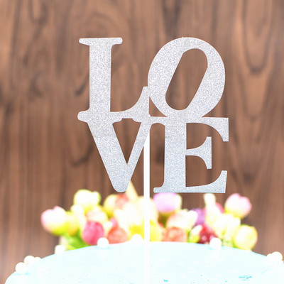 10gab kūkas dekorācijas Giltter Gold Sliver tortes topers Kāzu desertu dekorēšanas piederumi laimīgām kāzu vecpuišu ballītēm